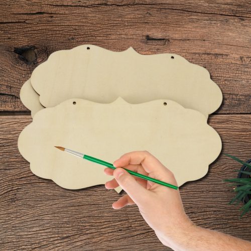 Natúr fa fodros tábla 12x25cm 3db/csomag