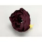 Beszúrós pünkösdi rózsa fej bordó 7cm