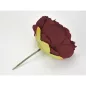 Beszúrós pünkösdi rózsa fej bordó 7cm