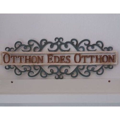 Natúr fa - "Otthon Édes Otthon" tábla 50cm