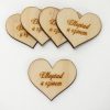 Natúr fa - Szív "Elloptad a szívem" 4cm 5db/cs