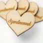 Natúr fa - Szív "Szerelmemnek" 4cm 5db/cs