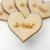 Natúr fa - Szív "Jó Veled!" 4cm 5db/cs