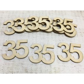 Natúr fa - Évfordulós számok 35-ös 10db/csomag