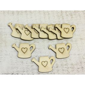 Natúr fa -  Kis szíves kanna 3cm 10db/csomag