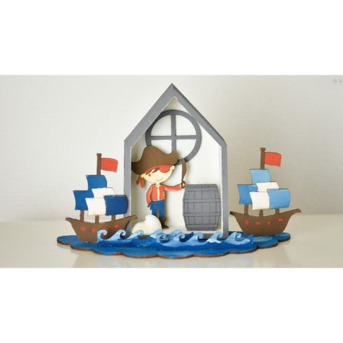 Natúr fa - Hullámok 10cm 3-3db/csomag