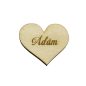 Egyedi gravírozott szív névvel
