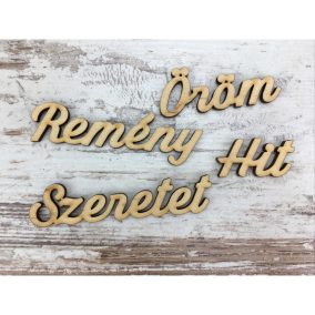   Natúr fa - Adventi szavak: hit, remény, szeretet, öröm 4db/csomag