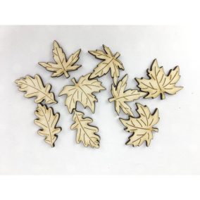 Natúr fa - Őszi falevelek 3,5cm 9db/csomag