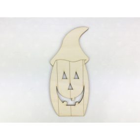 Natúr fa - Sapkás halloween tök 15cm