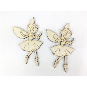   Natúr fa - "Faye" tündér kislány 9,5cm 2db/csomag