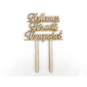   Natúr fa - Beszúrós "Kellemes húsvéti ünnepeket" felirat