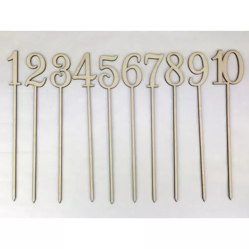 Natúr fa - Beszúrható számok 1-10-ig 26cm