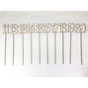 Natúr fa - Beszúrható számok 11-20-ig 26cm