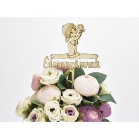   Natúr fa - Beszúrós felirat "Édesanyámnak" kisfiús