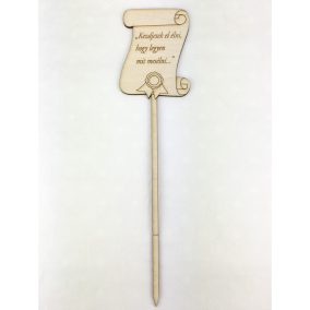 Natúr fa - Beszúrós pergament "Kezdjetek el..."