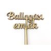 Natúr fa - Beszúrós " Ballagási emlék" felirat 24,5cm