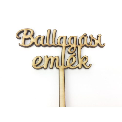 Natúr fa - Beszúrós " Ballagási emlék" felirat 24,5cm