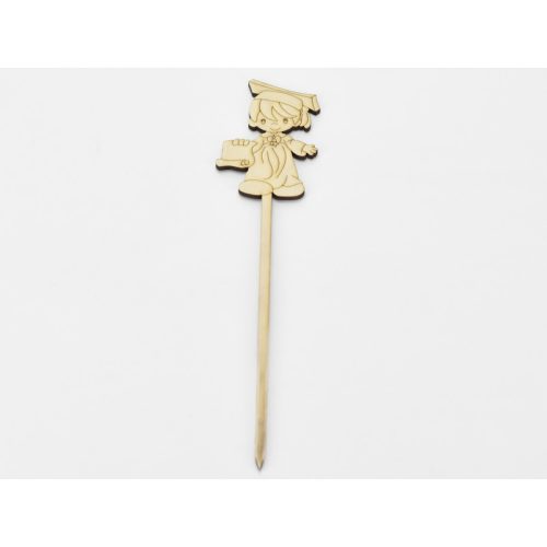 Natúr fa - Beszúrós ballagó kisfiú 29,5cm