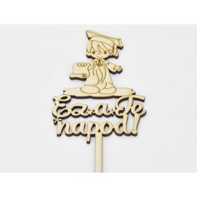   Natúr fa - Beszúrós "Ez a Te napod" kisfiú 32cm