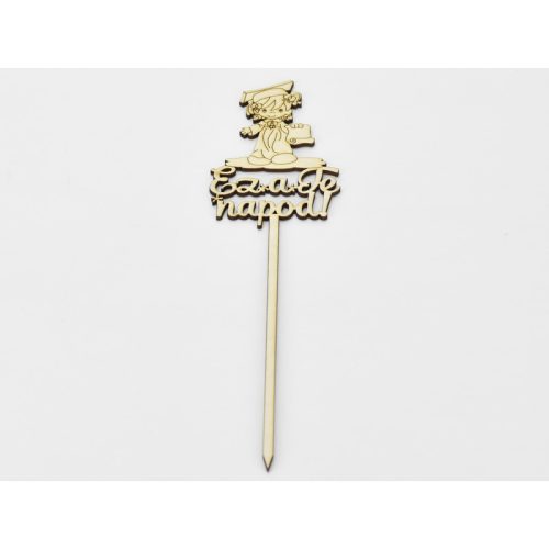 Natúr fa - Beszúrós "Ez a Te napod" kislány 32cm