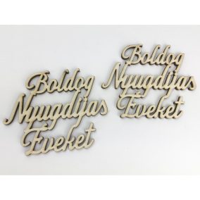   Natúr fa - "Boldog Nyugdíjas Éveket" felirat 2db/csomag