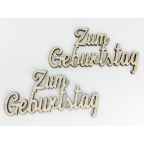 Natúr fa - "Zum Geburtstag" felirat 2db/csomag