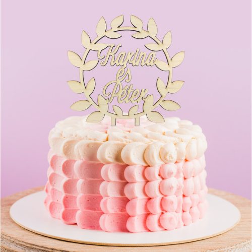 Natúr fa - Egyedi tortadísz kívánság szerinti felirat