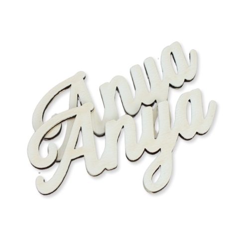 Natúr fa - Anya felirat - fehér 10cm 2db/csomag