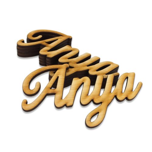 Natúr fa - Anya felirat 10cm 5db/csomag