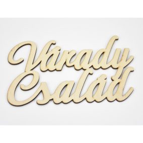   Natúr fa - Egyedi összekapcsolt 2 soros felirat 5cm magas /betű