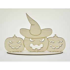 Natúr fa - Talpas Halloween tökök 20x30cm