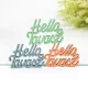 Pasztell színek "Helló Tavasz" feliratok 6,7x8,5cm 3db/csomag