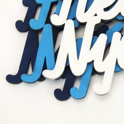 "Hello Nyár" felirat színes 5x5,5cm 3db/csomag