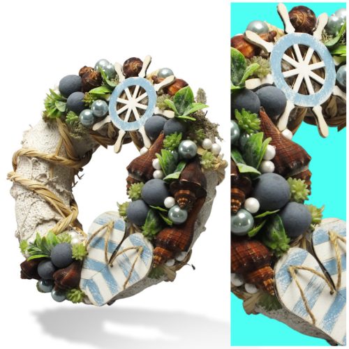 Natúr fa - Strandpapucs kicsi színes 7,5x8,2cm