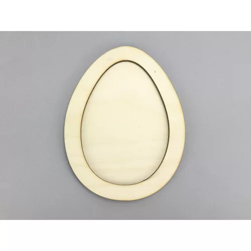 Natúr fa - Tojás kerettel  11,5x15cm