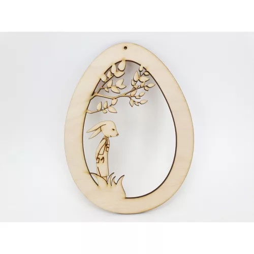 Natúr fa - Nyuszis tojásdísz