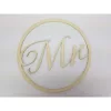 Mr&Mrs karika szett krém 2db