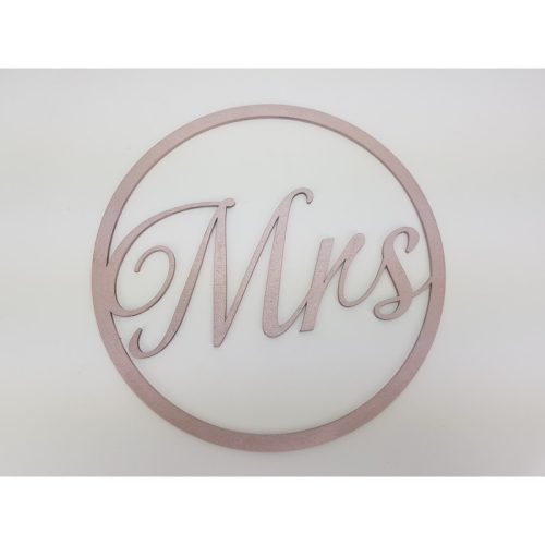 Mr&Mrs karika szett rózsaarany 2db