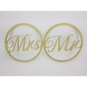 Mr&Mrs karika szett zöld 2db