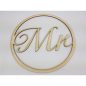 Mr&Mrs karika szett natúr 2db