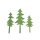 Hegyvidéki fenyők metál zöld 3db/cs
