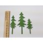 Hegyvidéki fenyők metál zöld 3db/cs