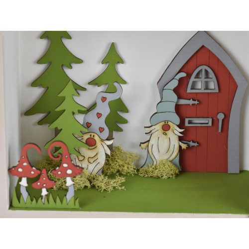 Hegyvidéki fenyők metál zöld 3db/cs