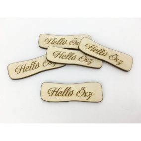   Natúr fa - " Helló Ősz" hullámos tábla 5db/csomag