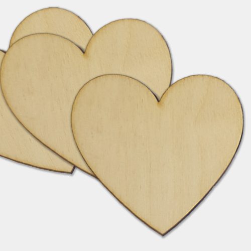 Natúr fa - Szív 7cm 6db/cs