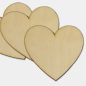 Natúr fa - Szív 7cm 6db/cs