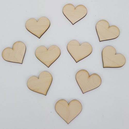 Natúr fa - Szív 4cm 10db/cs