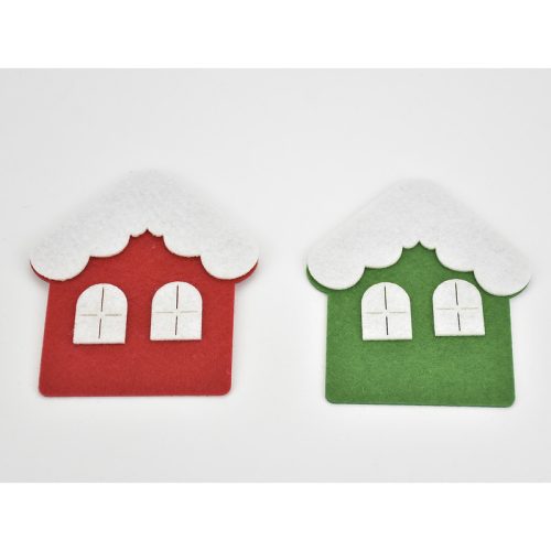 Filc lapok karácsonyi színek piros-fehér-zöld 6db/csomag