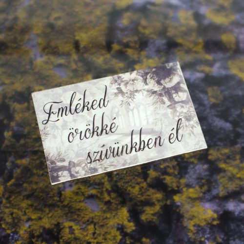 Nyomtatott dekorkarton - Emléked örökké..3db/cs